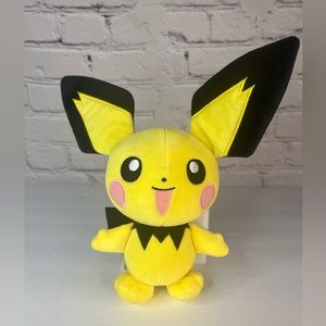 PICHU Pokemon Plush 2019 WCT Wicked Cool Toys‎ Nintendo Stuffed Toy Doll 10"